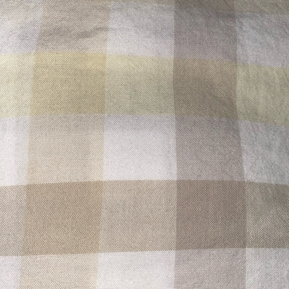 RYDERS by LEE plaid roll tab short sleeve button up butter yellow tan size XL - Picture 4 of 8